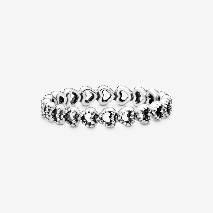 Bande Pandora Linked Love in Argent | 6071-HYFVS