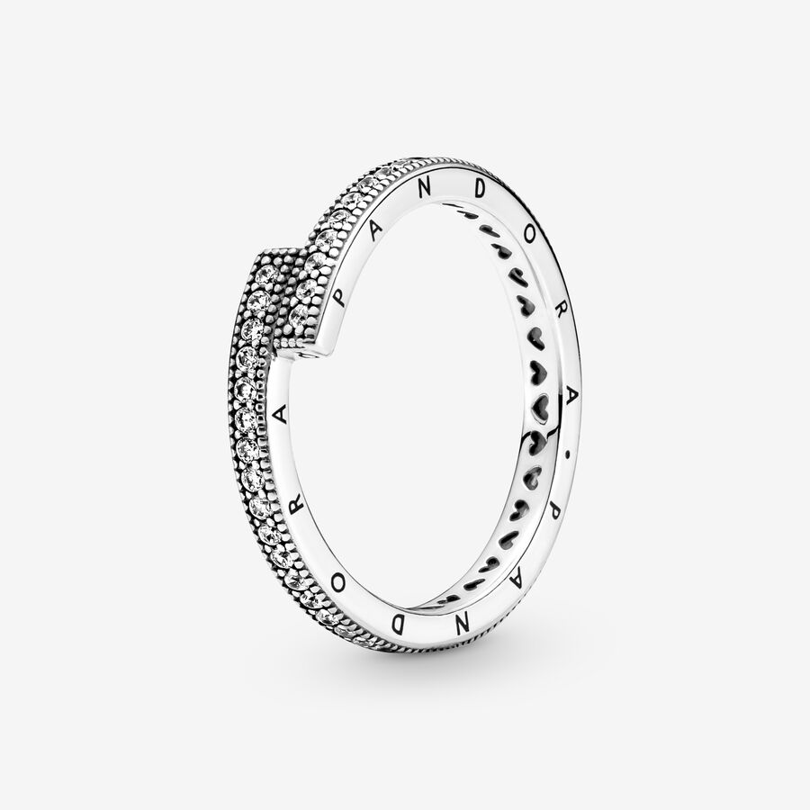 Bande Pandora Sparkling Overlapping Argent | 7654-NBPZL