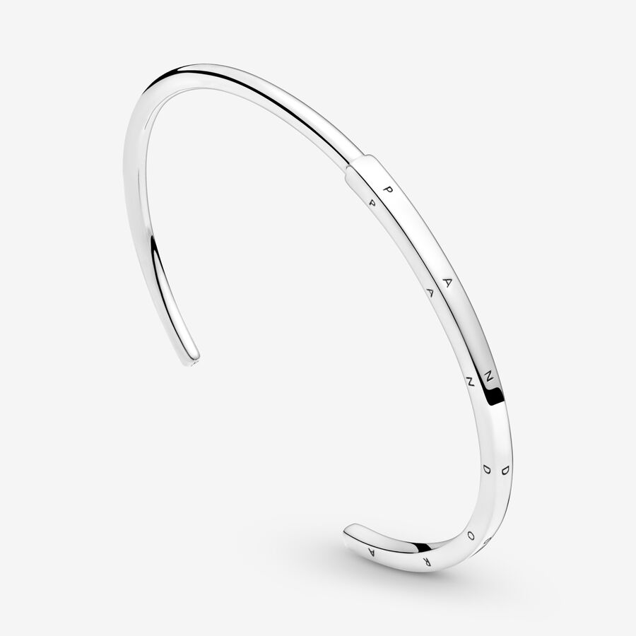 Bracelets Pandora Signature I-D Open Argent | 4675-MRPOU