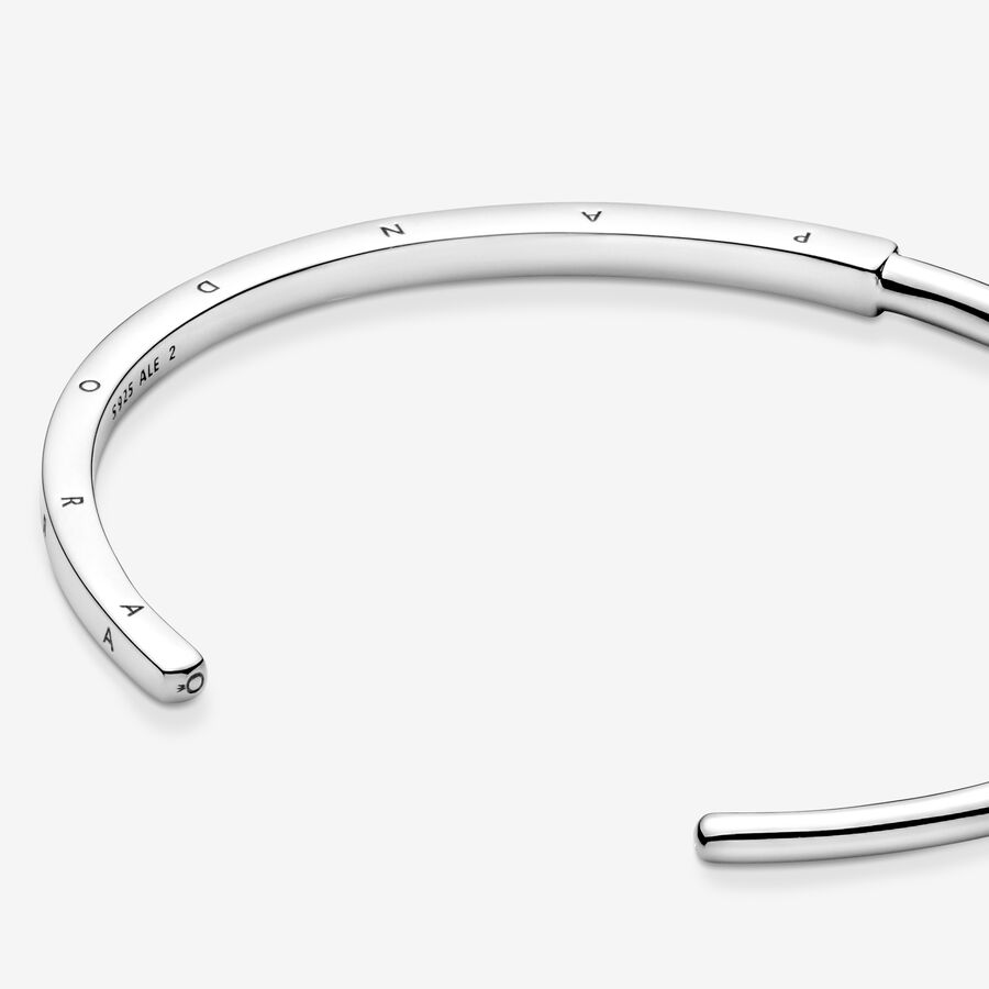 Bracelets Pandora Signature I-D Open Argent | 4675-MRPOU