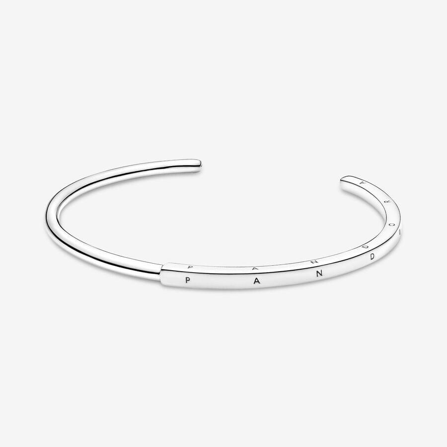 Bracelets Pandora Signature I-D Open Argent | 4675-MRPOU