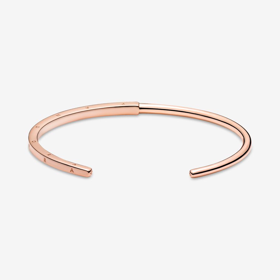 Bracelets Pandora Signature I-D Open Rose Doré | 4590-GBHNC