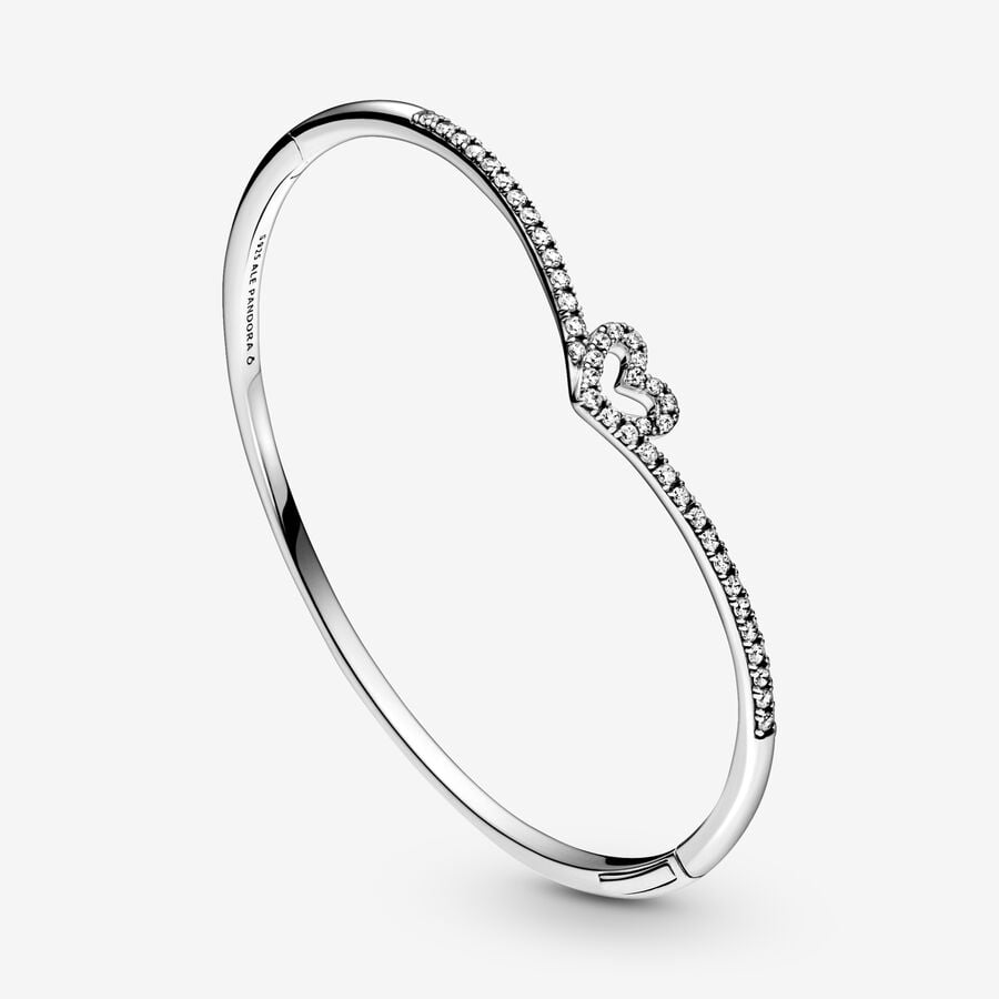 Bracelets Pandora Sparkling Wishbone Argent | 2139-MDPAL