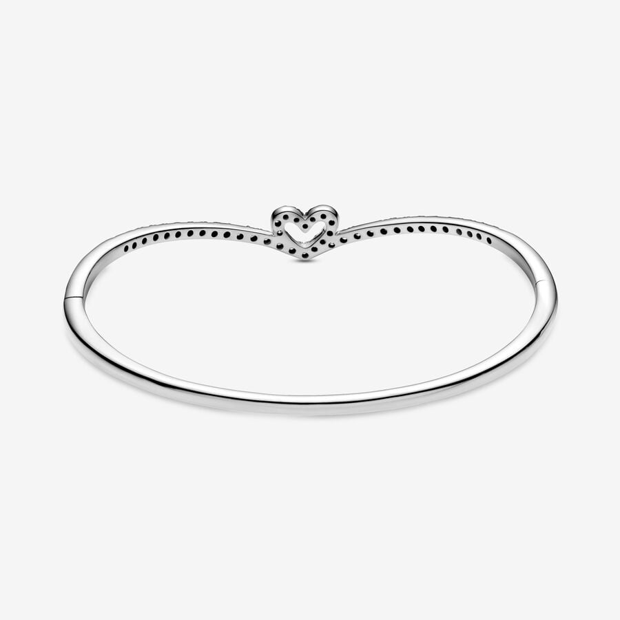 Bracelets Pandora Sparkling Wishbone Argent | 2139-MDPAL