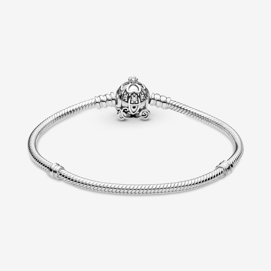 Charmes Pandora Disney Cinderella Pumpkin Coach Clasp Moments Argent | 6042-KEIAH