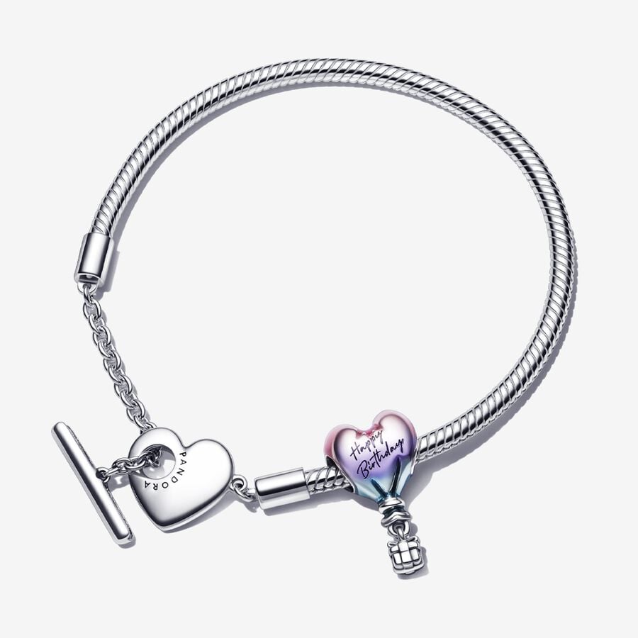 Charmes Pandora Happy Birthday Balloon T-Bar Multicolore | 0567-BGSAH