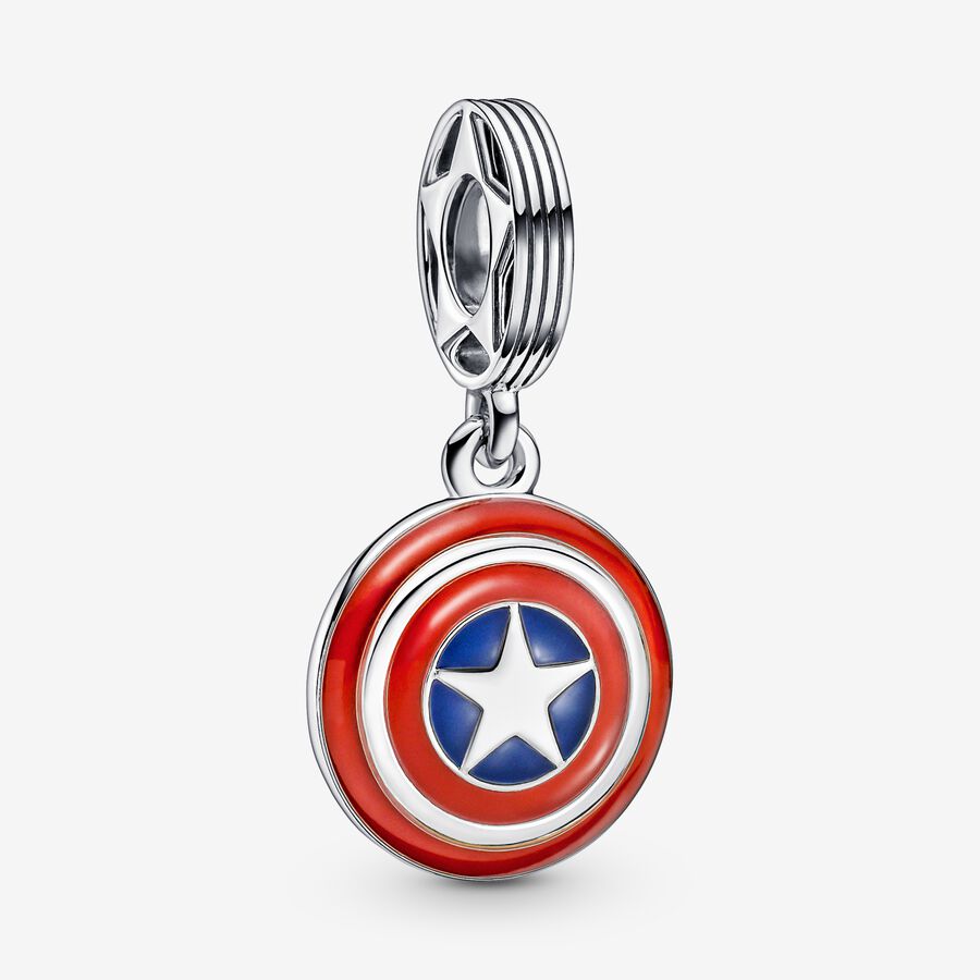 Charmes Pandora Marvel Black Panther Captain America Key Multicolore | 6793-PQKDB