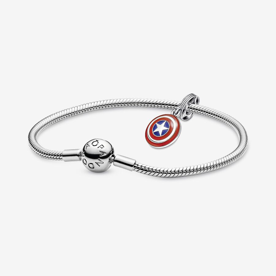 Charmes Pandora Marvel Captain America Shield Multicolore | 4103-BFZDL