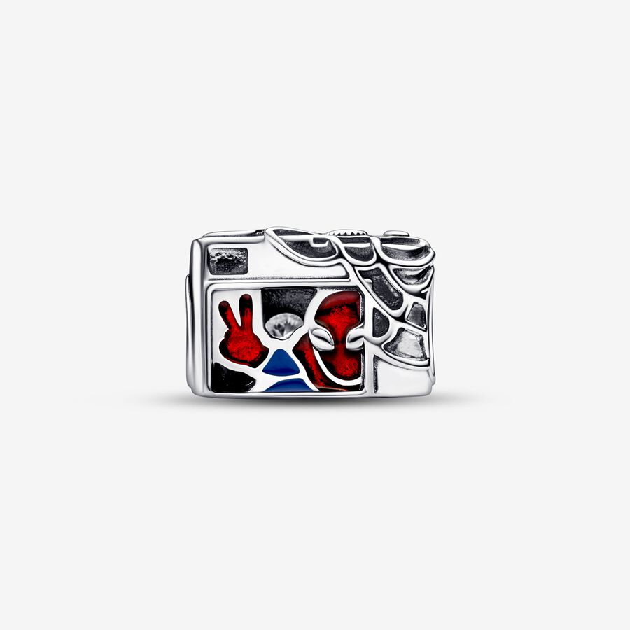 Charmes Pandora Marvel Spider-Man Camera Selfie Argent | 8364-EYKRL