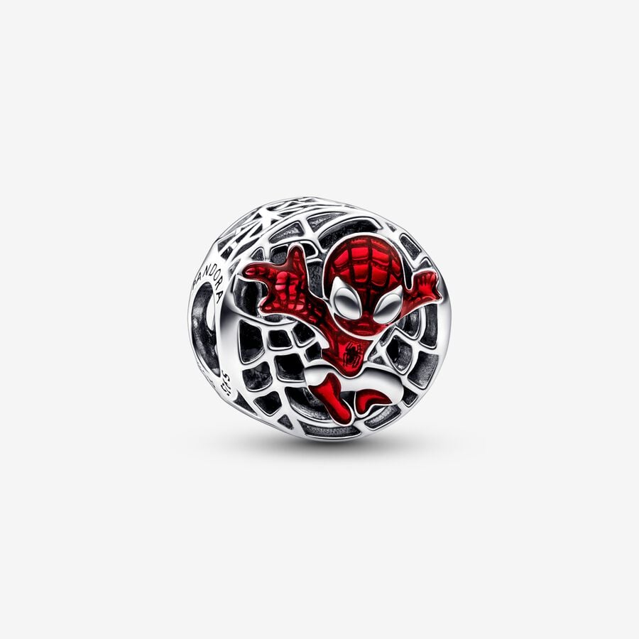 Charmes Pandora Marvel Spider-Man Soaring City Argent | 8570-ZTAJW