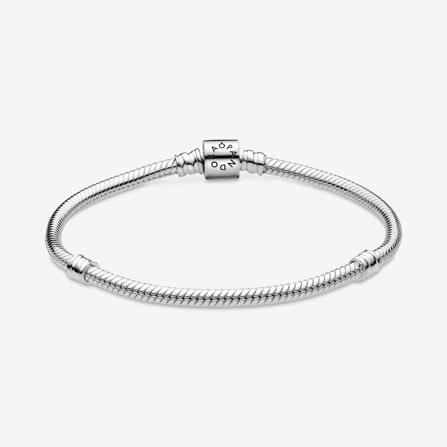 Charmes Pandora Moments Barrel Clasp Snake Argent | 6247-TSIOW