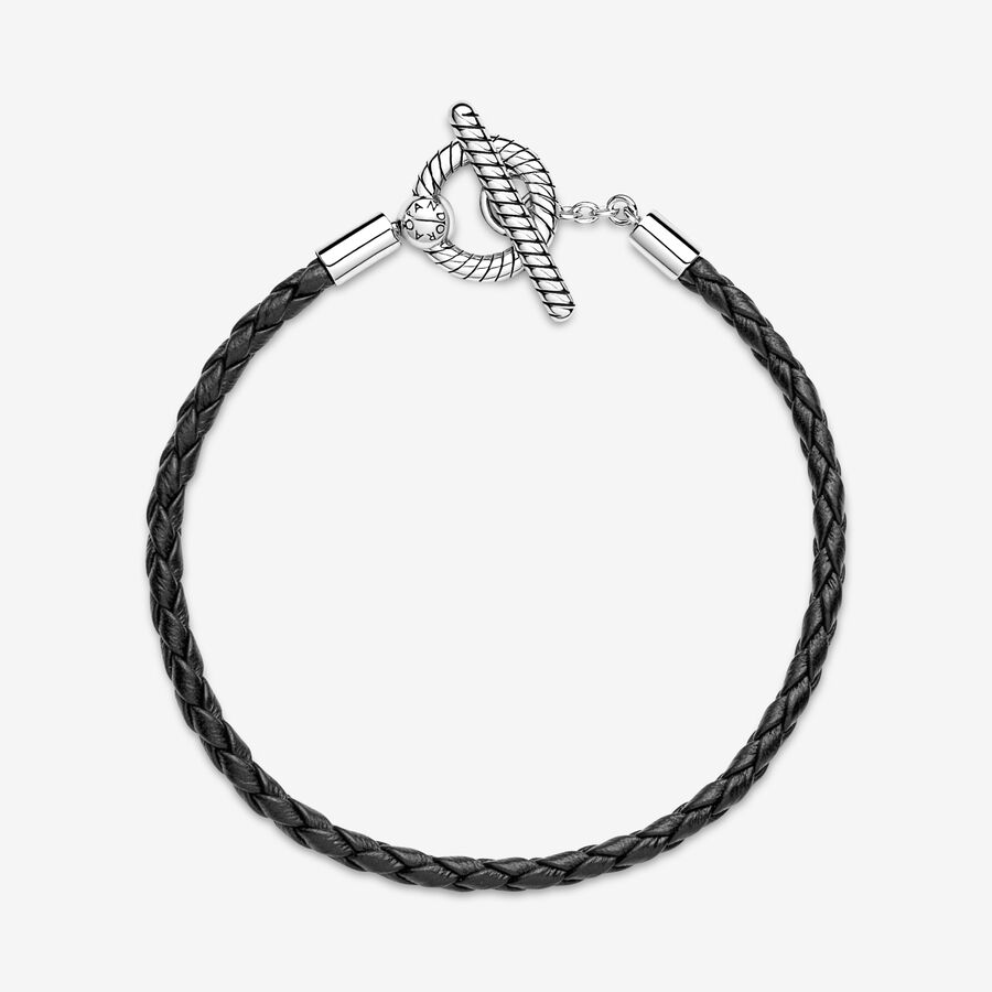 Charmes Pandora Moments Braided T-bar Argent | 8147-EJHFU