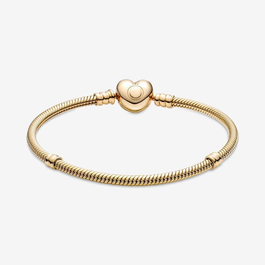 Charmes Pandora Moments Clasp Snake Doré | 7615-IRXFD