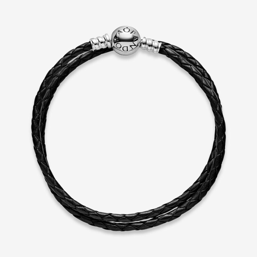 Charmes Pandora Moments Double Black Argent | 4516-XETKO