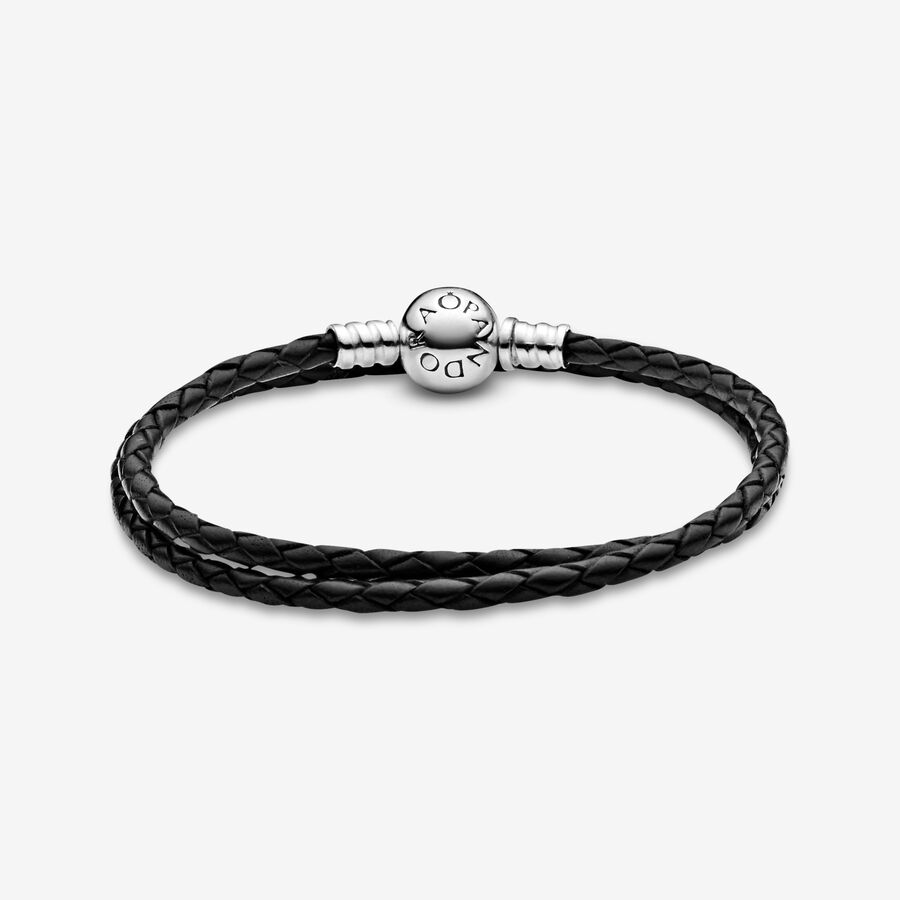 Charmes Pandora Moments Double Black Argent | 4516-XETKO