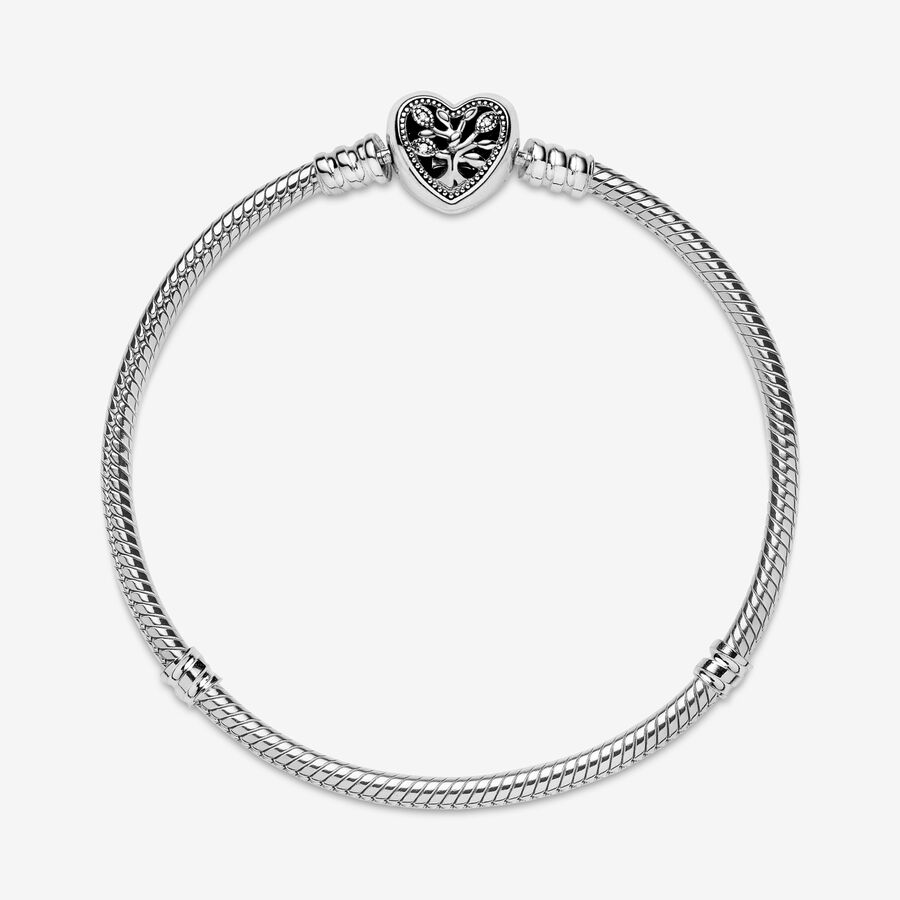 Charmes Pandora Moments Family Tree Clasp Snake Argent | 2479-CAEUO