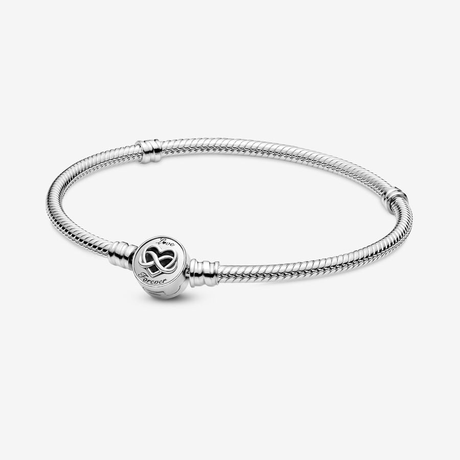 Charmes Pandora Moments Infinity Clasp Snake Argent | 3180-FQABW