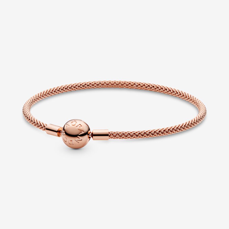 Charmes Pandora Moments Mesh Rose Doré | 9432-GRUYE