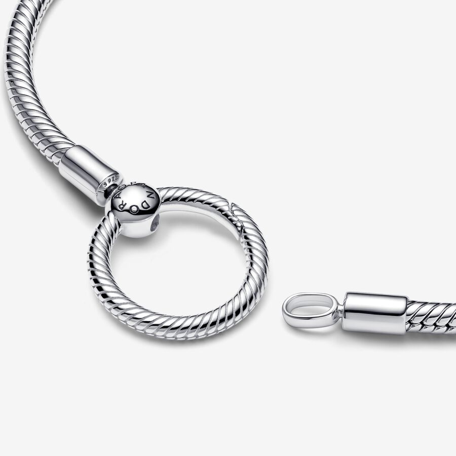 Charmes Pandora Moments O Closure Snake Argent | 0457-BMNOG