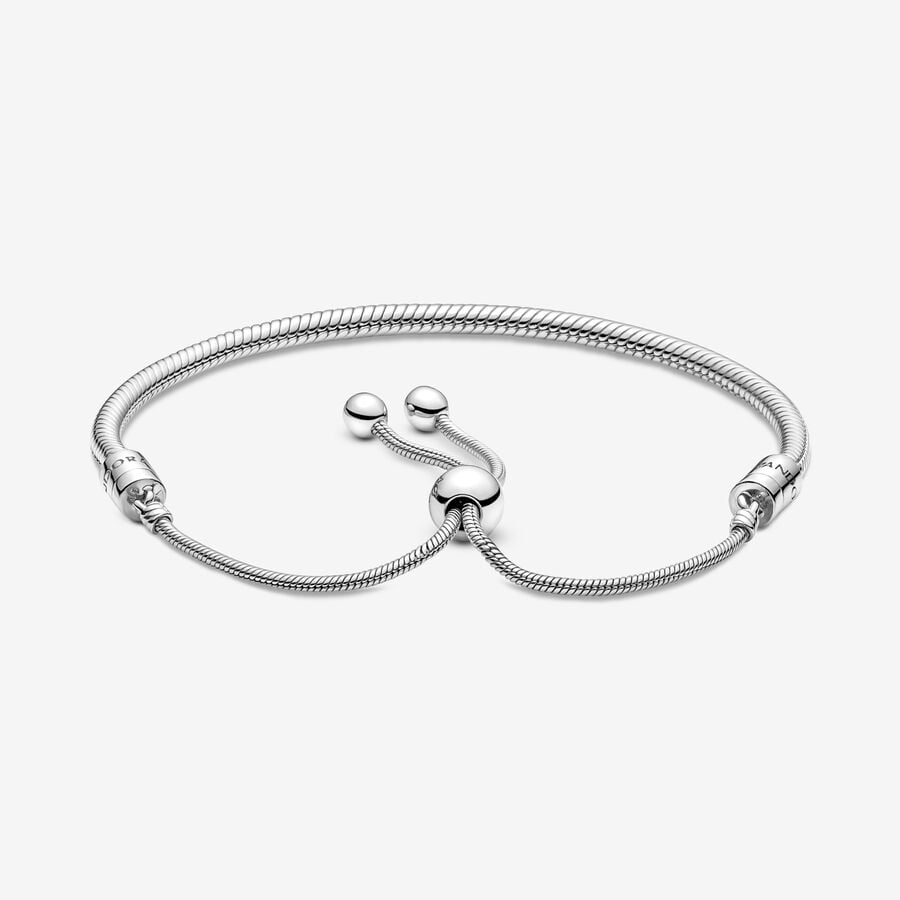 Charmes Pandora Moments Snake Slider Argent | 1625-BGCPT