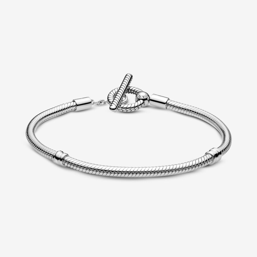 Charmes Pandora Moments T-Bar Snake Argent | 1086-TCEAF