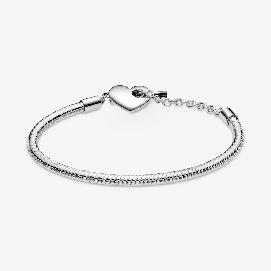 Charmes Pandora Moments T-Bar Snake Argent | 7135-RHJFP