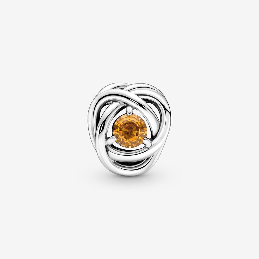 Charmes Pandora November Honey Eternity Circle Argent | 2546-YIURX