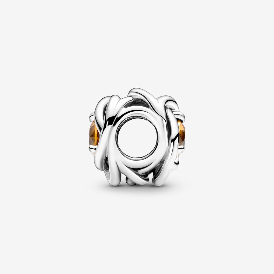 Charmes Pandora November Honey Eternity Circle Argent | 2546-YIURX