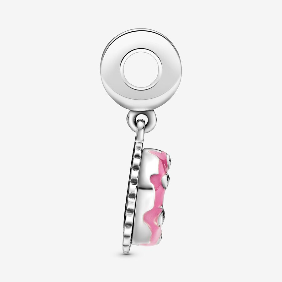 Charmes Pandora Pink Birthday Cake Argent | 7143-QNJSX