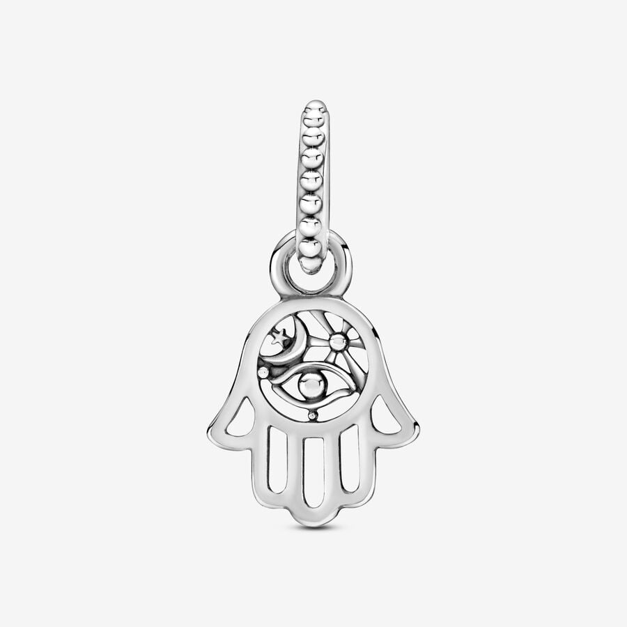 Charmes Pandora Protective Hamsa Hand Argent | 1345-VABMQ