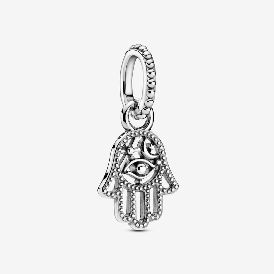 Charmes Pandora Protective Hamsa Hand Argent | 1345-VABMQ