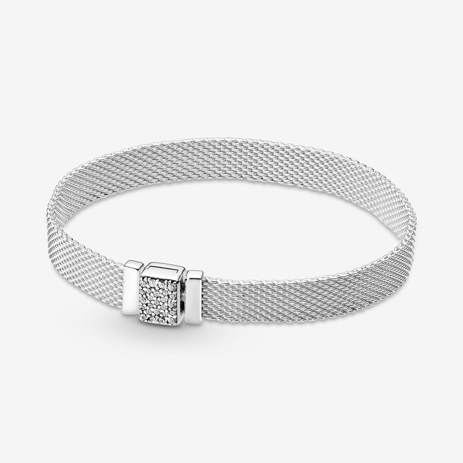 Charmes Pandora Reflexions Sparkling Clasp Argent | 4827-QDWFT