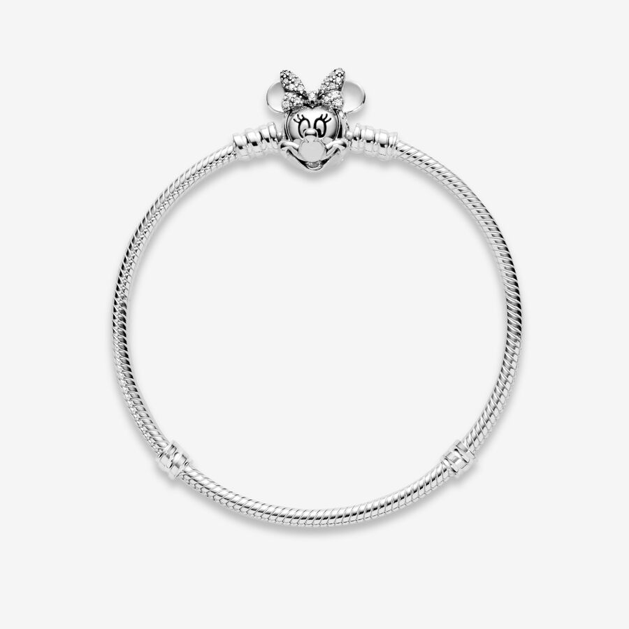 Charmes Pandora Shimmering Minnie Portrait Argent | 2085-DSHFV