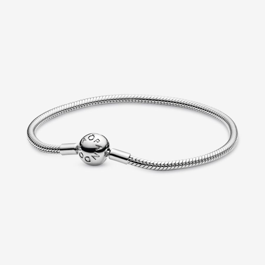 Charmes Pandora Smooth Clasp Argent | 5267-VXOZL