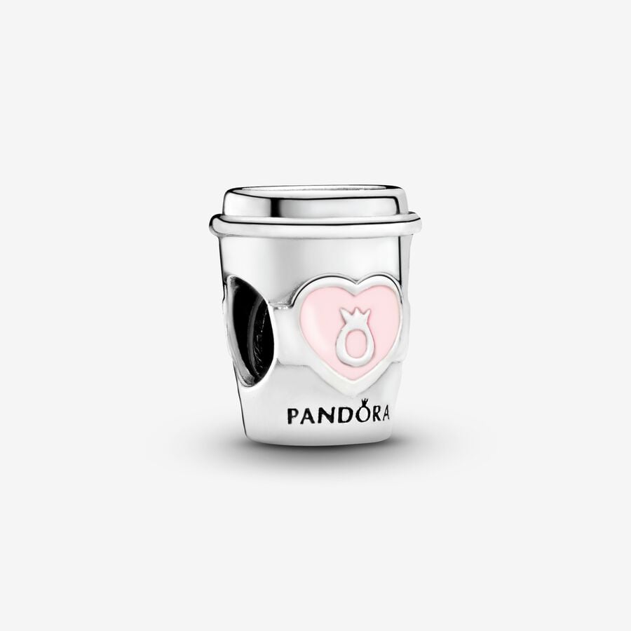 Charmes Pandora Take a Break Coffee Cup Argent | 7809-ZIFYS