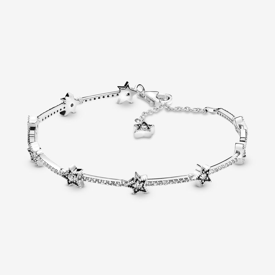 Chaîne Pandora Celestial Stars Argent | 3648-BQLEV