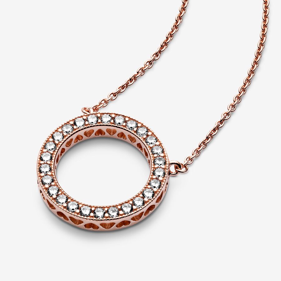 Chaîne Pandora Circle of Sparkle Rose Doré | 3185-DTKCZ