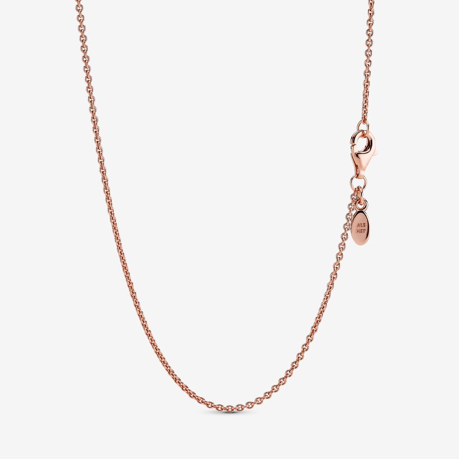 Chaîne Pandora Classiche Cable Rose Doré | 8752-CDPFS