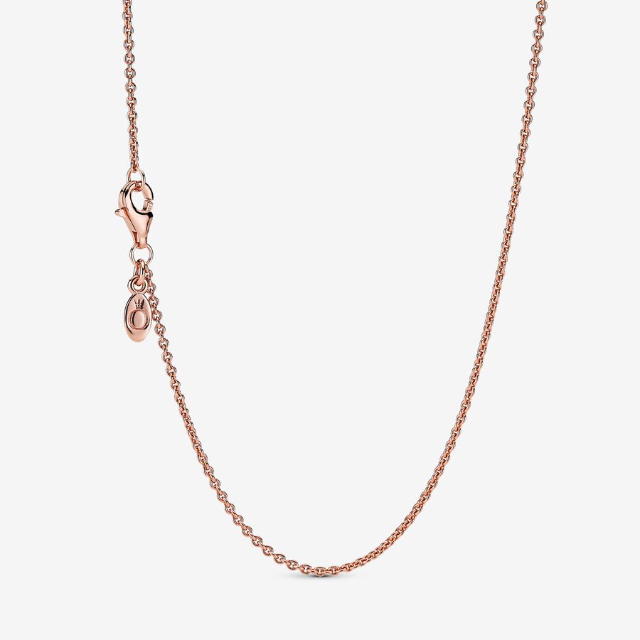 Chaîne Pandora Classiche Cable Rose Doré | 8752-CDPFS