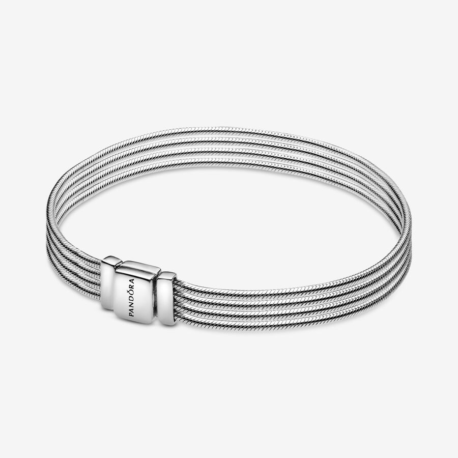 Chaîne Pandora Multi Snake Argent | 7591-XQJUC