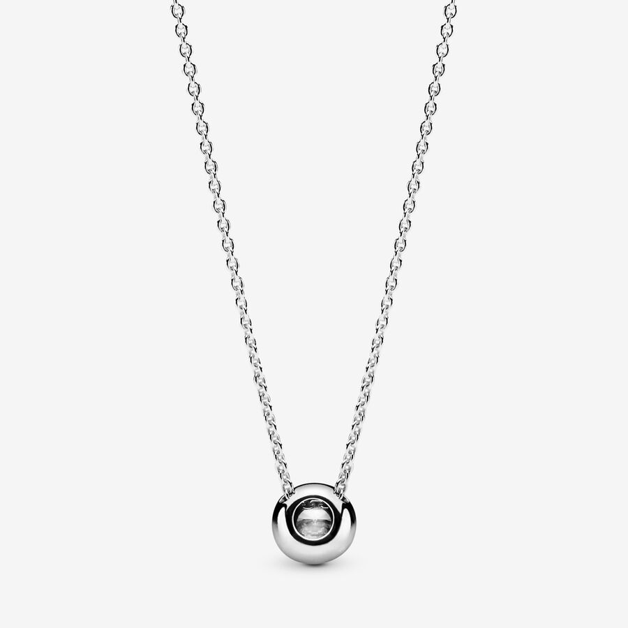 Chaîne Pandora Round Sparkle Argent | 8534-HDNWJ