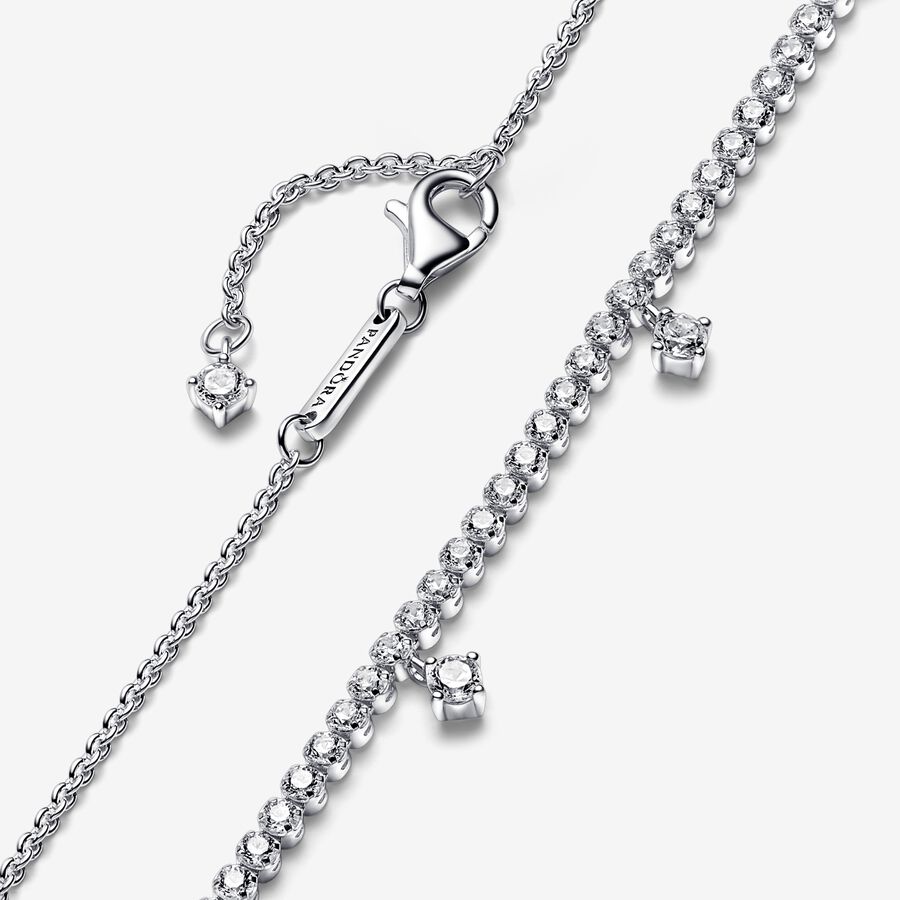 Chaîne Pandora Sparkling Collier Argent | 6319-CRGOI