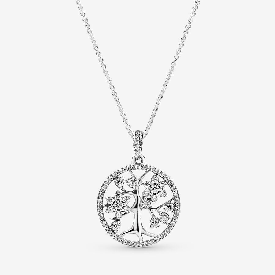 Chaîne Pandora Sparkling Family Tree Argent | 2853-FKPOB