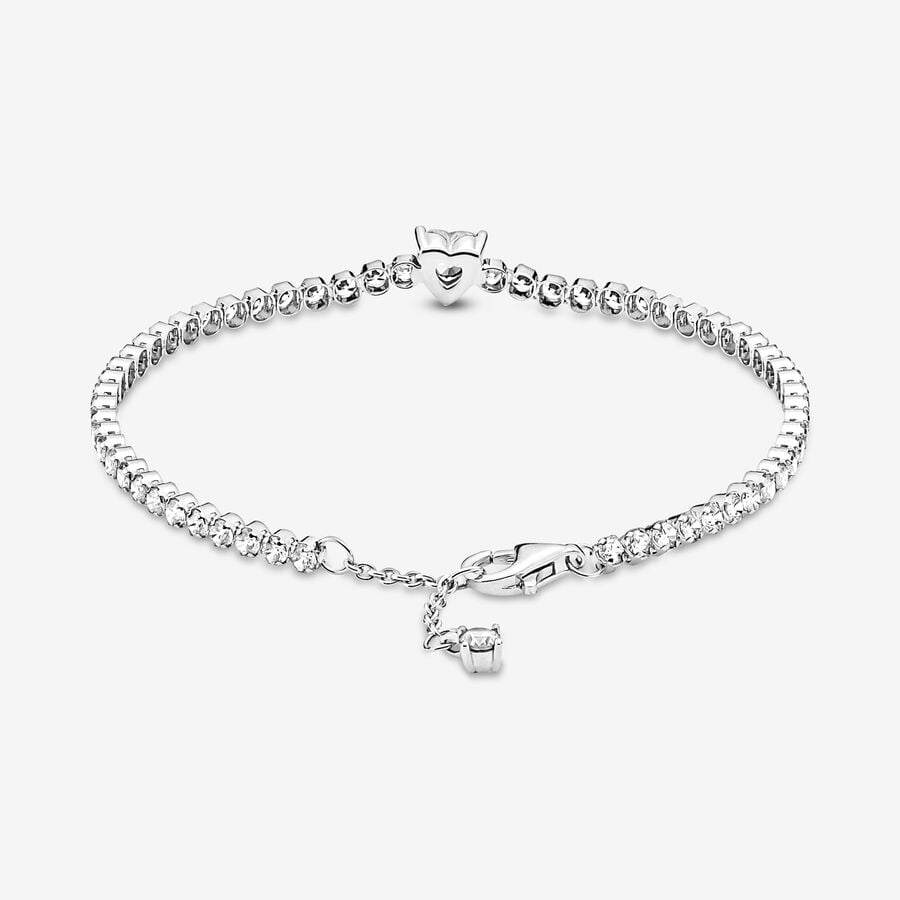 Chaîne Pandora Sparkling Tennis Argent | 4398-RAVWP