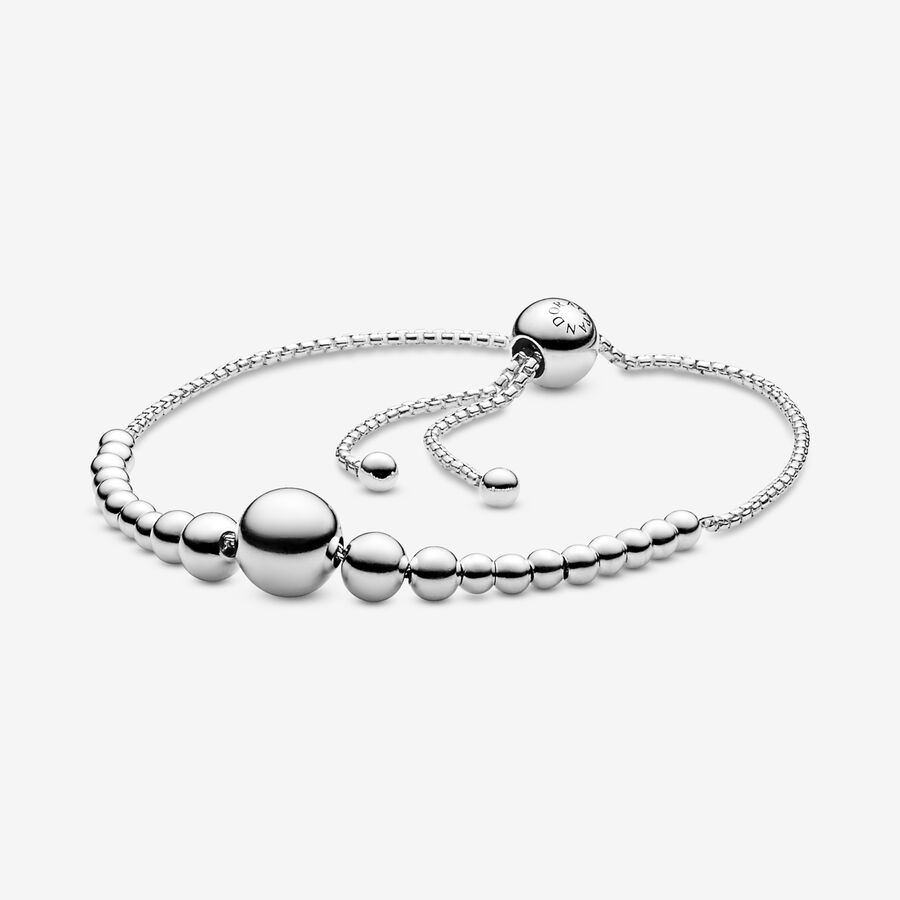 Chaîne Pandora String of Beads Slider Argent | 5061-BHTUV