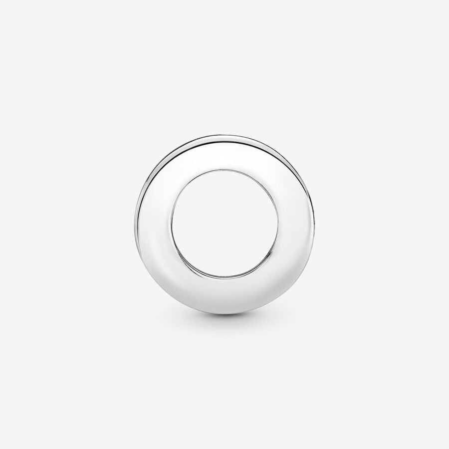 Clips Pandora Circle of Pave Clip Argent | 0729-GAPMC