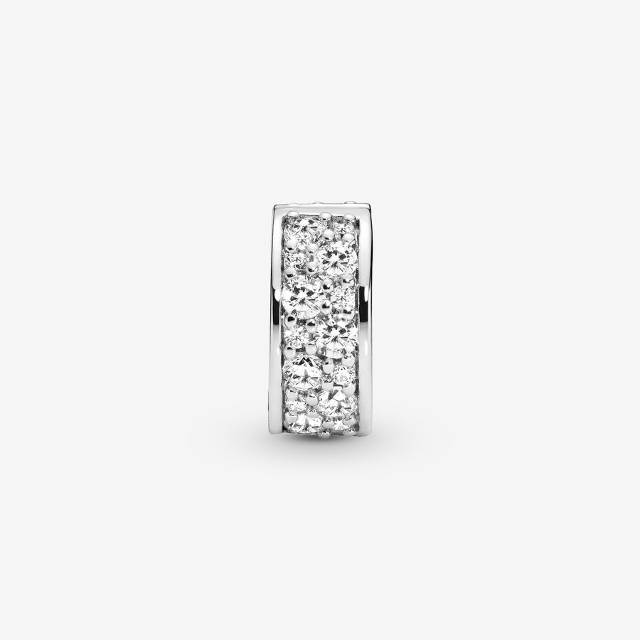 Clips Pandora Shining Elegance Clip with Clear CZ Argent | 5738-LUPNZ