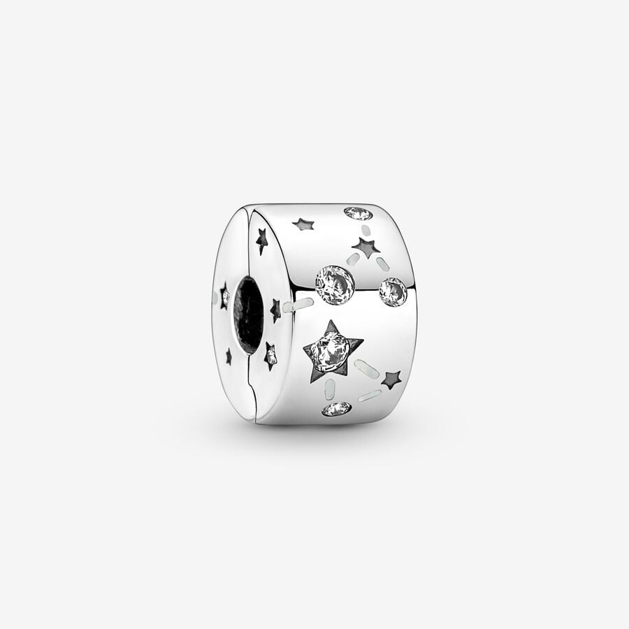 Clips Pandora Stars & Galaxy Clip Argent | 3159-CLXHS