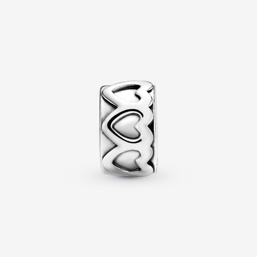 Clips Pandora of Hearts Clip Argent | 4037-HVLSB