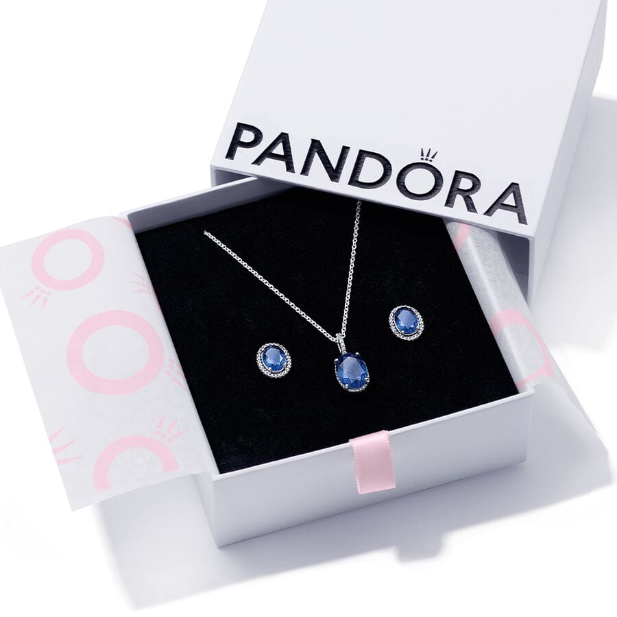 Collier Et Boucles D'oreilles Ensembles Pandora Sparkling Gift Multicolore | 5941-FLAWO